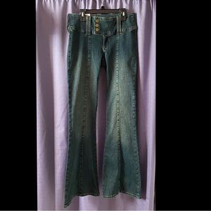 Garage low rise flare jeans
